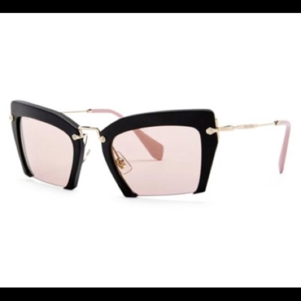 New Miu Miu - Cat Eye Plastic Frame Sunglasses - image 2